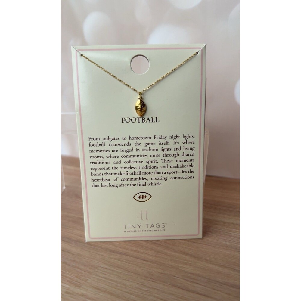 Football Necklace | tiny tags